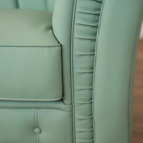Divano Chesterfield Gabbiano in Pelle Primo Fiore Premium – Iconico, Finiture di Pregio