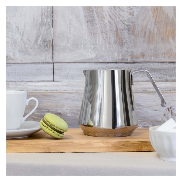 Barazzoni Bricco Latte 2/4 Tazze 0,5L Acciao Inox 18/10 Fondo Triplen per Gas Elettrico Induzione