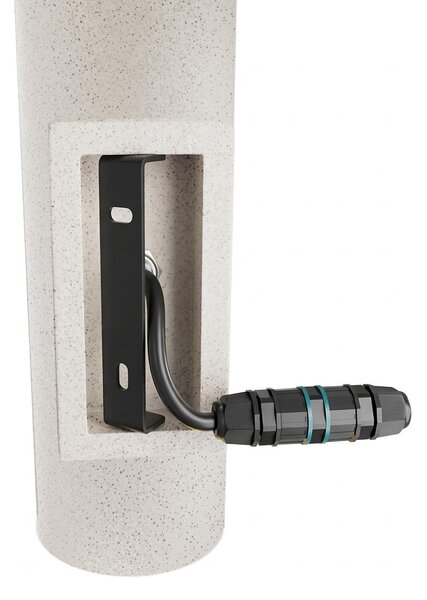 Applique Cilindrica in Cemento Chiaro GU10 IP65 Bidirezione - NOVILUMIO