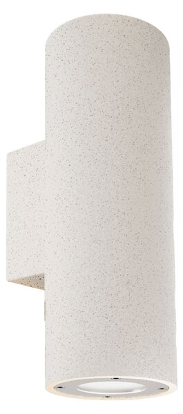 Applique Cilindrica in Cemento Chiaro GU10 IP65 Bidirezione - NOVILUMIO