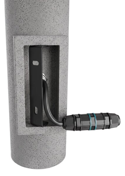 Applique Cilindrica in Cemento Scuro GU10 IP65 Bidirezione - NOVILUMIO