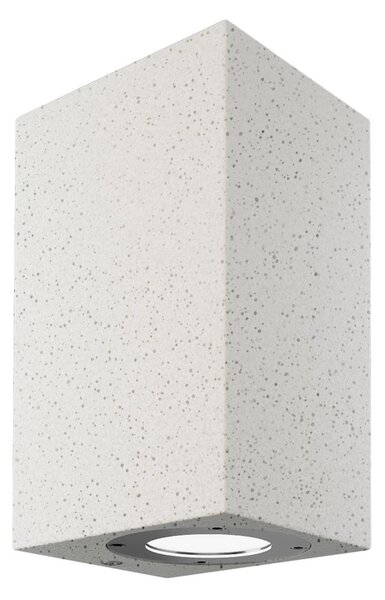 Applique Rettangolare in Cemento Chiaro GU10 IP65 - NOVILUMIO