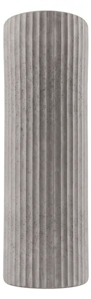 Applique Cilindrica in Cemento Scuro Rigato GU10 IP65 - NOVILUMIO