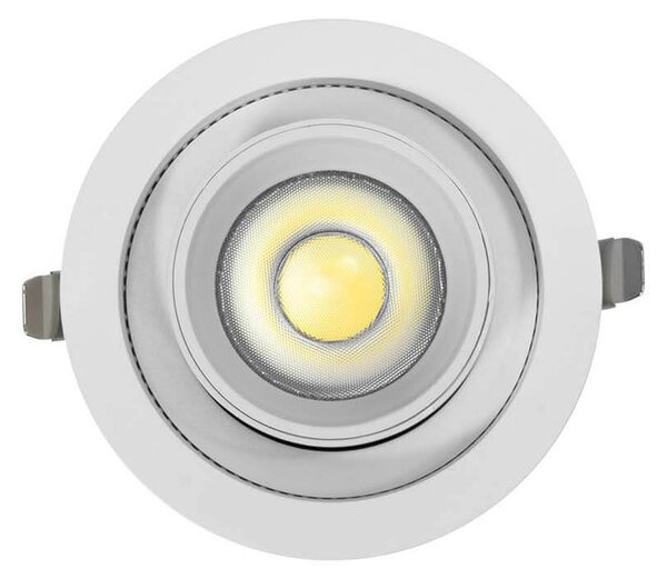 Faro LED da Incasso 30W Orientabile CCT Foro Ø120mm 60° Bridgelux LED Colore Bianco Variabile CCT