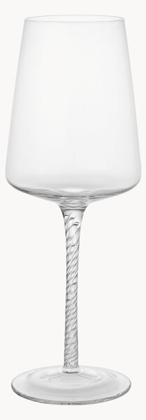 Set di 4 bicchieri da vino bianco in vetro soffiato Bellevue