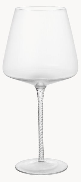 Set di 4 bicchieri da vino rosso in vetro soffiato Bellevue