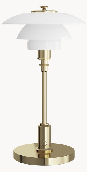 Lampada da tavolo portatile in vetro soffiato PH 1/1, dimmerabile