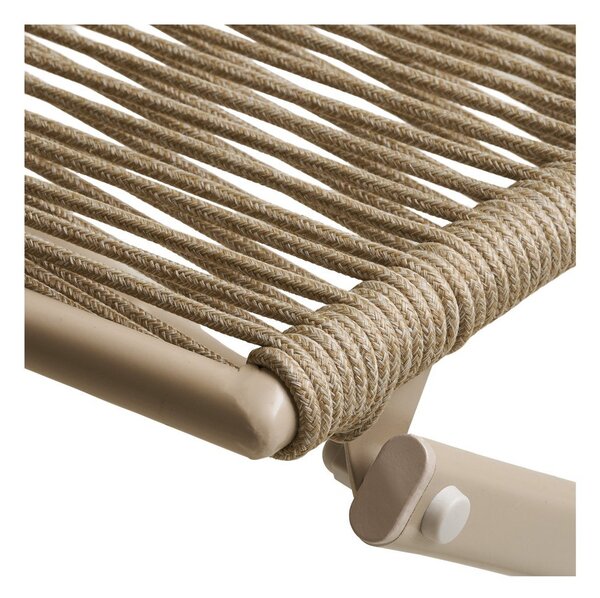 Set da pranzo da giardino beige in metallo per 2 persone Arcas – House Nordic
