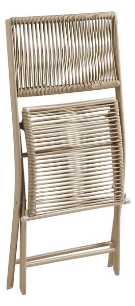 Set da pranzo da giardino beige in metallo per 2 persone Arcas – House Nordic