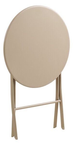 Set da pranzo da giardino beige in metallo per 2 persone Arcas – House Nordic