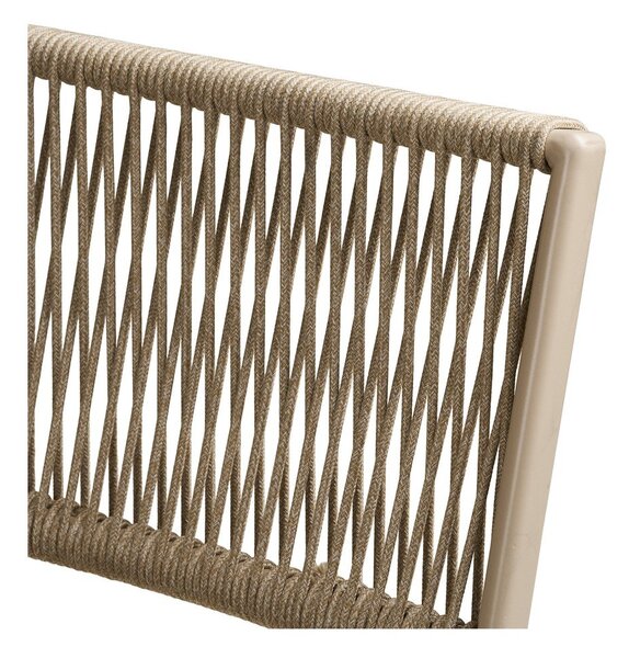 Set da pranzo da giardino beige in metallo per 2 persone Arcas – House Nordic