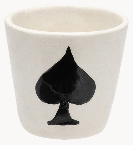 Tazzina da caffè dipinta a mano Ace of Spades