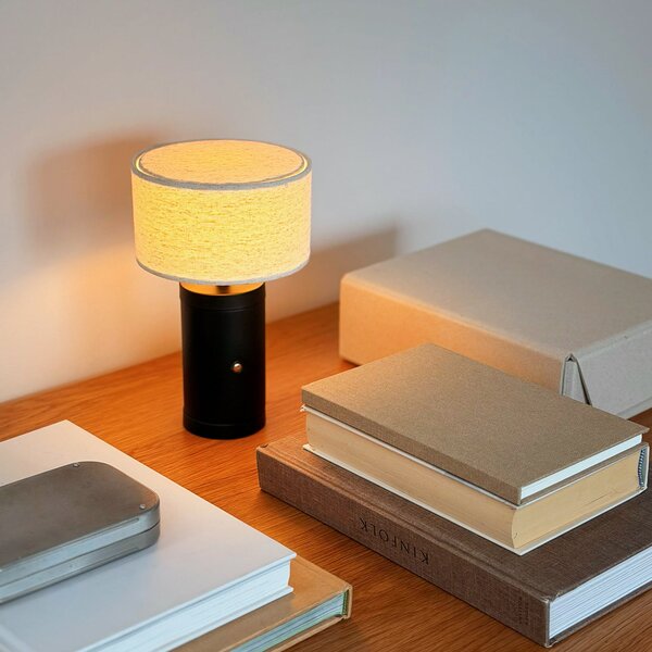 Lampade da tavolo Dyberg Larsen, Mellow, dimmerabile, Nero, Soggiorno, Legno, Scandinavo