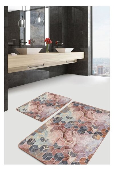 Set di tappetini per il bagno in velluto 2 pz 60x100 cm – Mila Home