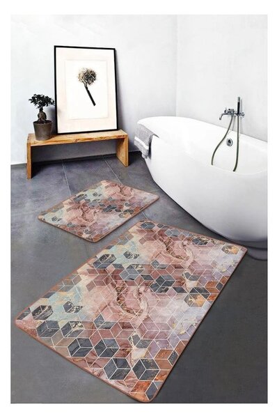 Set di tappetini per il bagno in velluto 2 pz 60x100 cm – Mila Home