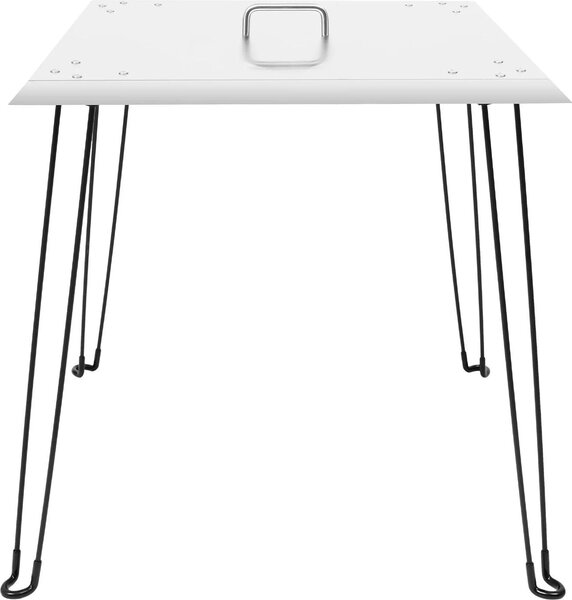 Braciere da esterno - Schermo termico e copertura in acciaio inossidabile - 61x61x61 cm, quadrato - Con maniglia di trasporto - Dirige il calore verso il basso e verso l'esterno