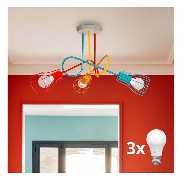 Lampadario a plafone OXFORD 3xE27/15W/230V
