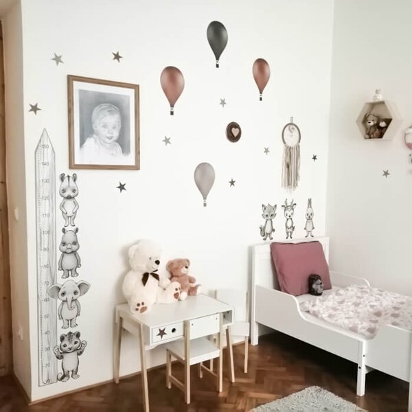 Adesivi murali - INSPIO animaletti con i palloncini
