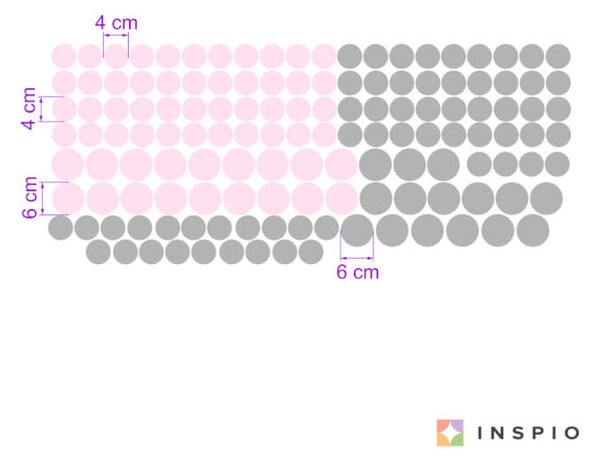 Adesivi da parete - punti e palle di 2 dimensioni