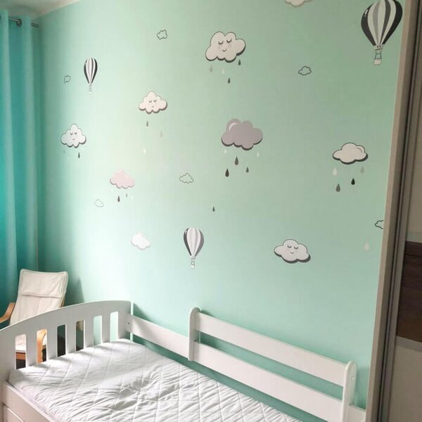 Nuvolette dormienti in grigio