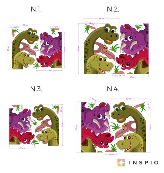 Dinosauri - Adesivo intorno alla porta