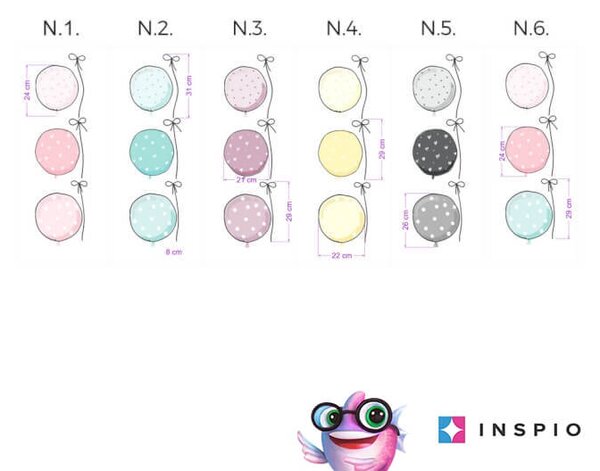 INSPIO palloncini nei colori pastello