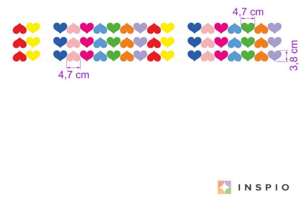 Cuoricini colorati adesivi