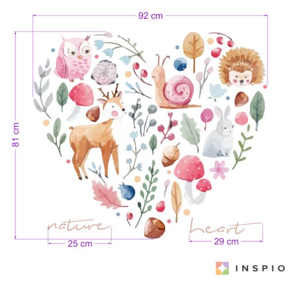 Adesivo da parete - Il cuore della natura 2