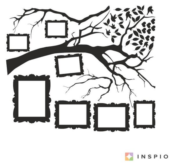 SUPERDANT Adesivo Murale Albero Della Vita Adesivi Murali Albero Genealogico Uccelli Rami Su Un - Foto 5