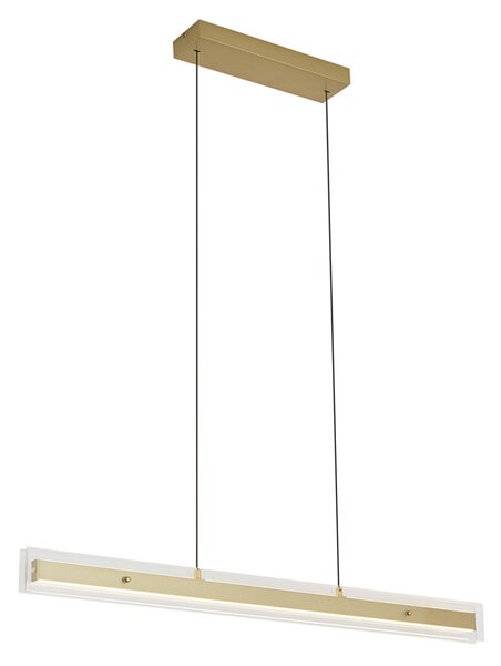 Lampada a sospensione moderna in ottone con vetro trasparente con LED Easylift - Catch