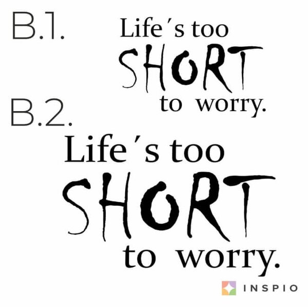 Autoadesivo da parete - Life´s too short