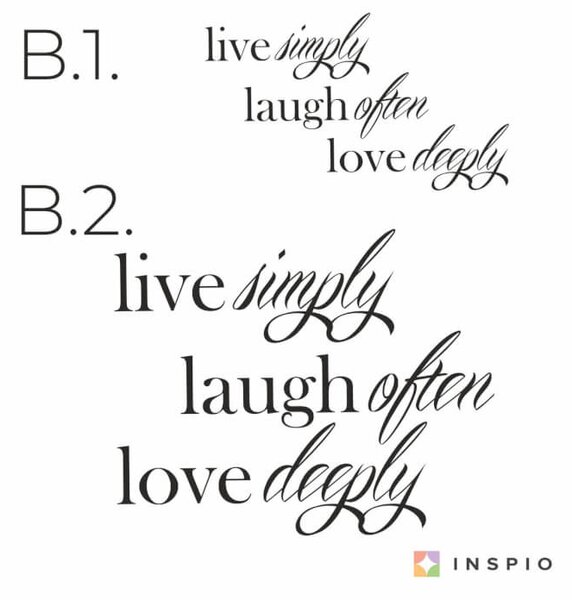 Adesivi - Live, Laugh, Love