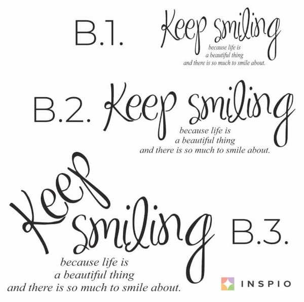 Adesivi da parete - Keep smiling II