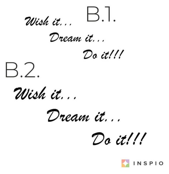 Adesivo - Wish it, dream it, do it