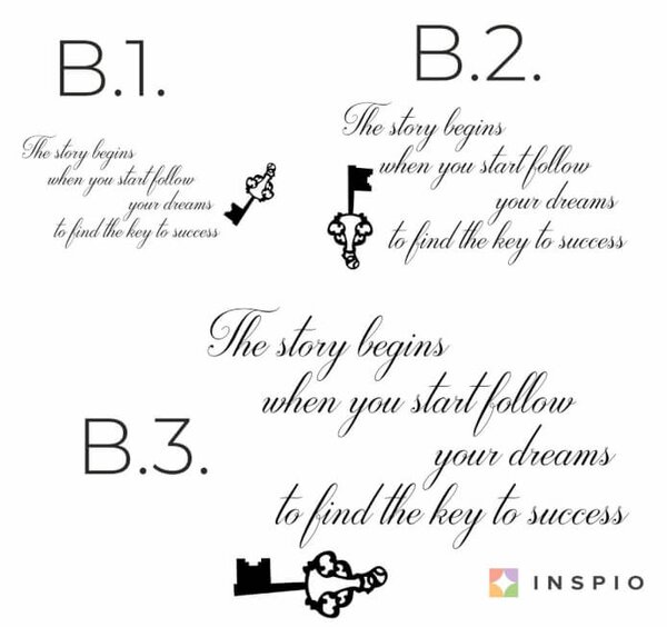 Adesivo murale - Key to success