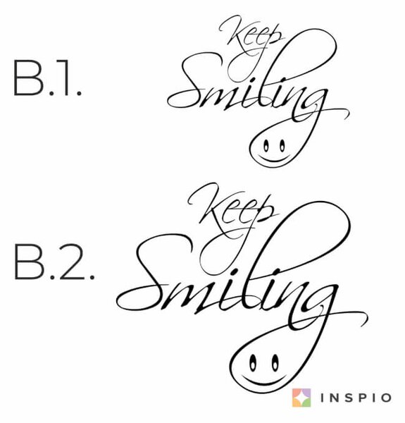 Adesivo murale - Keep smiling