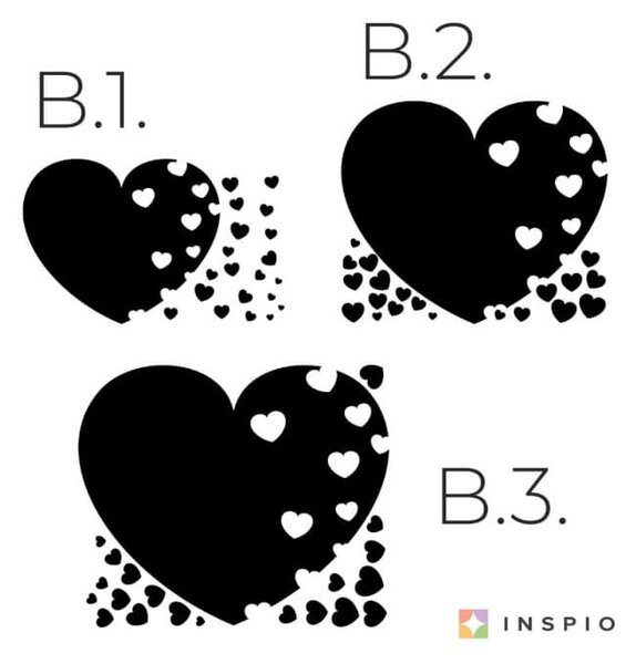 Adesivo da parete - Cuore composto da più cuori piccoli