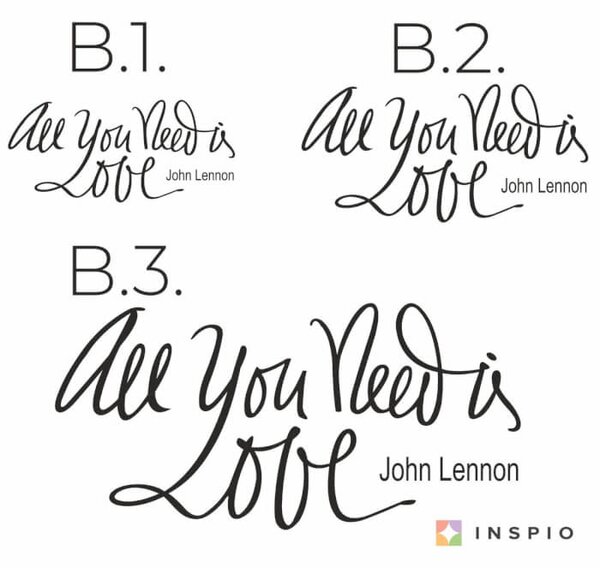 Adesivo da parete - All You Need is Love 2