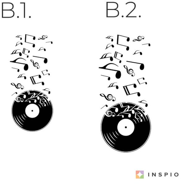 Adesivo murale - Vinile con le note