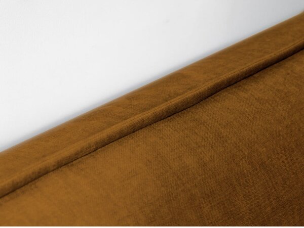Letto matrimoniale imbottito giallo con contenitore con griglia 180x200 cm Jade - Bobochic Paris