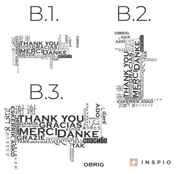 Adesivo murale - Thank you