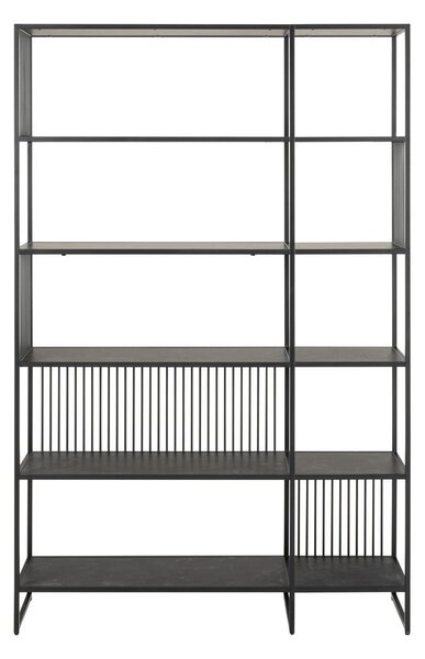 Libreria nera 120x185x35 cm Strington – Actona