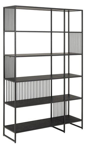 Libreria nera 120x185x35 cm Strington – Actona