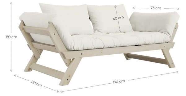 Divano variabile Naturale Chiaro/Bordeaux Bebop - Karup Design