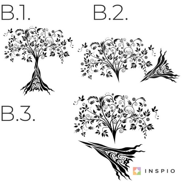 Adesivo da parete - Albero con ornamenti
