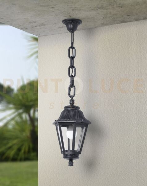 Asti sospensione 1 luce attacco e27 nero ip55 confezione da 10 pezzi