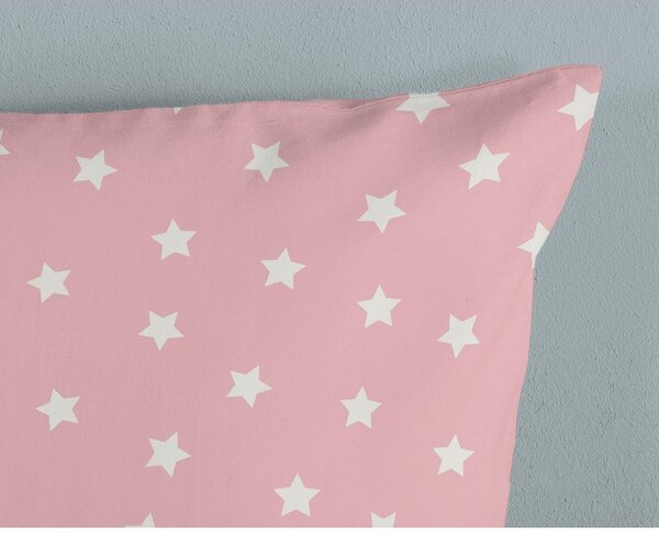 Set copripiumino e federa da bambini rosa in cotone per letto singolo 140x200 cm Molly – Good Morning