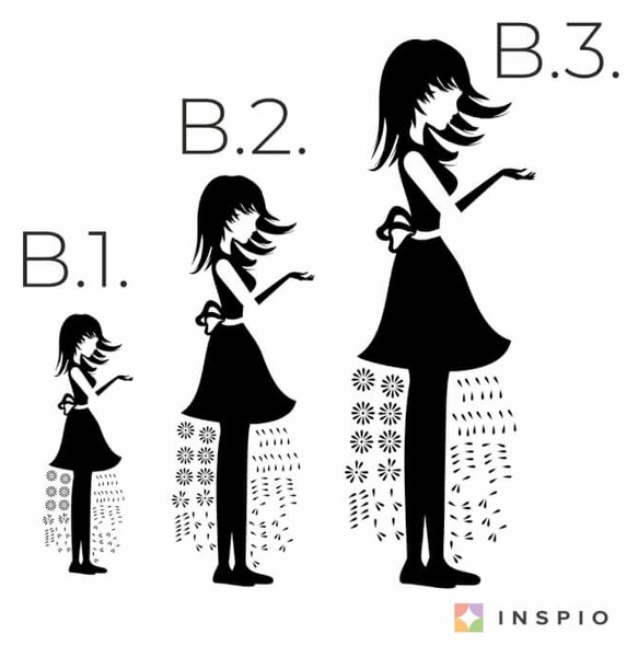 Ragazza con fiori - Decalcomanie da muro
