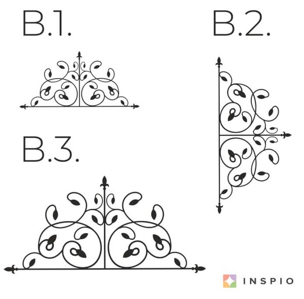Adesivi da parete - Ornamento di ferramento