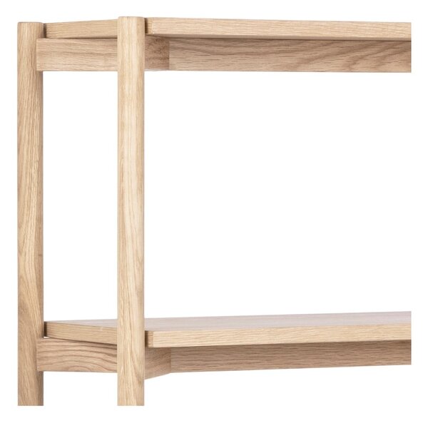 Libreria di colore naturale con effetto rovere 86x160x30 cm Braidwood – Actona